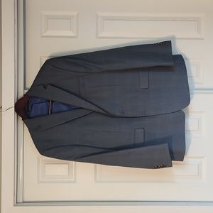 46L Chaps Lt Blue Patterned Sport Coat
